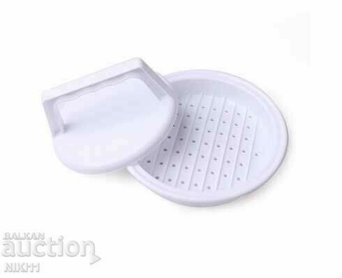 Press for burgers, meatballs, schnitzels, burger with price 7.00 BGN | € 3.58 Press for burgers, meatballs, schnitzels, burger with price 7.00 BGN | € 3.58