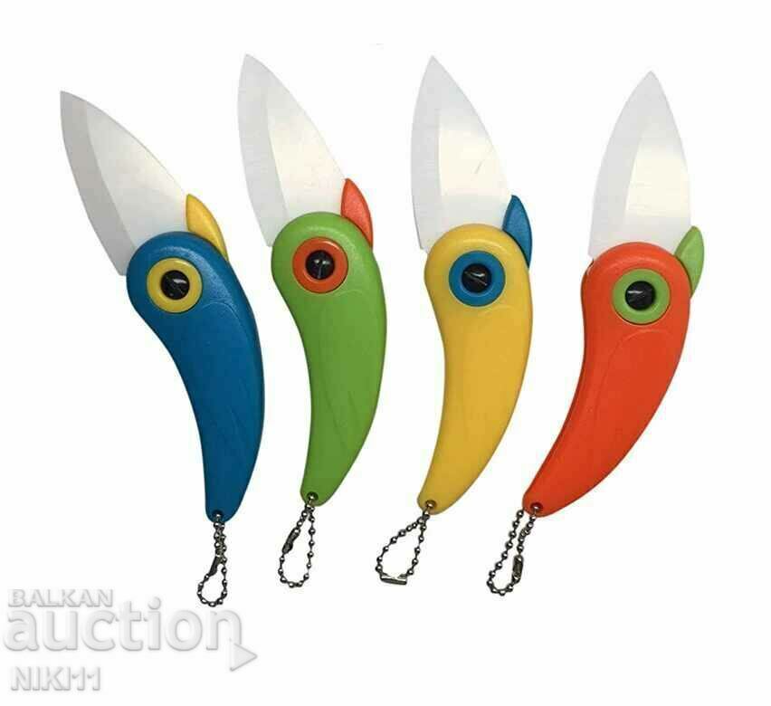 Auction Folding pocket knife bird, parrot, canary Auction Folding pocket knife bird, parrot, canary