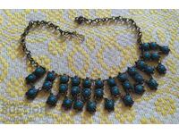 Renaissance Ethno Turquoise Costume Necklace