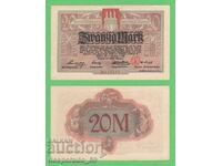 (¯`'•.¸ГЕРМАНИЯ (Altona) 20 марки 1918 UNC¸.•'´¯)