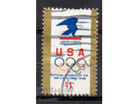 1991. USA. USPS logo and Olympic rings.