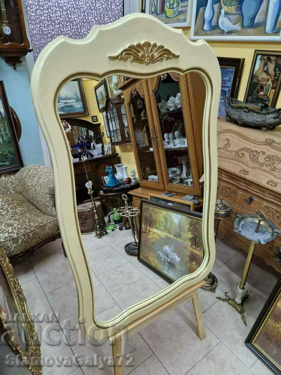 Unique antique large German mirror