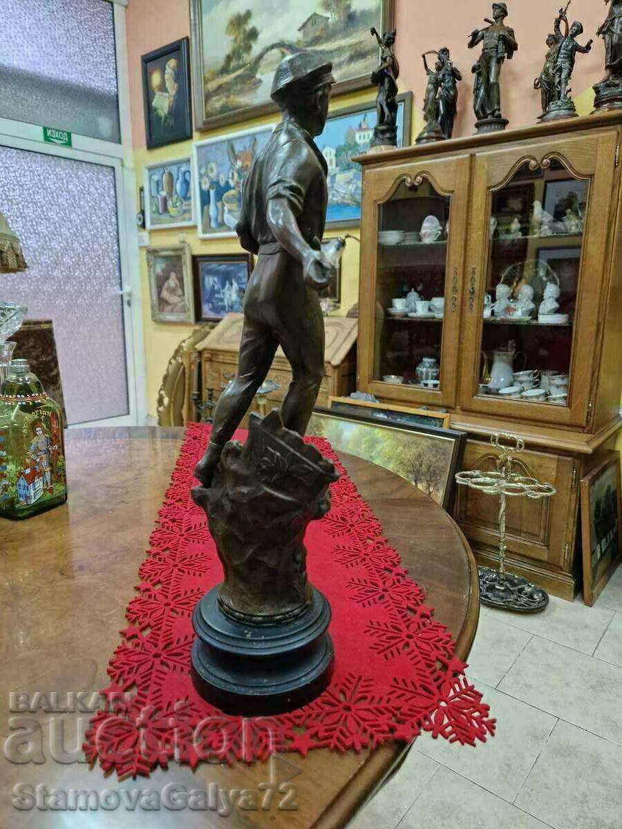 A wonderful antique French figure statuette - 5 A wonderful antique French figure statuette - 5