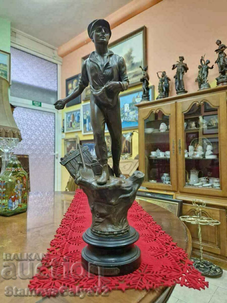 A wonderful antique French figure statuette A wonderful antique French figure statuette