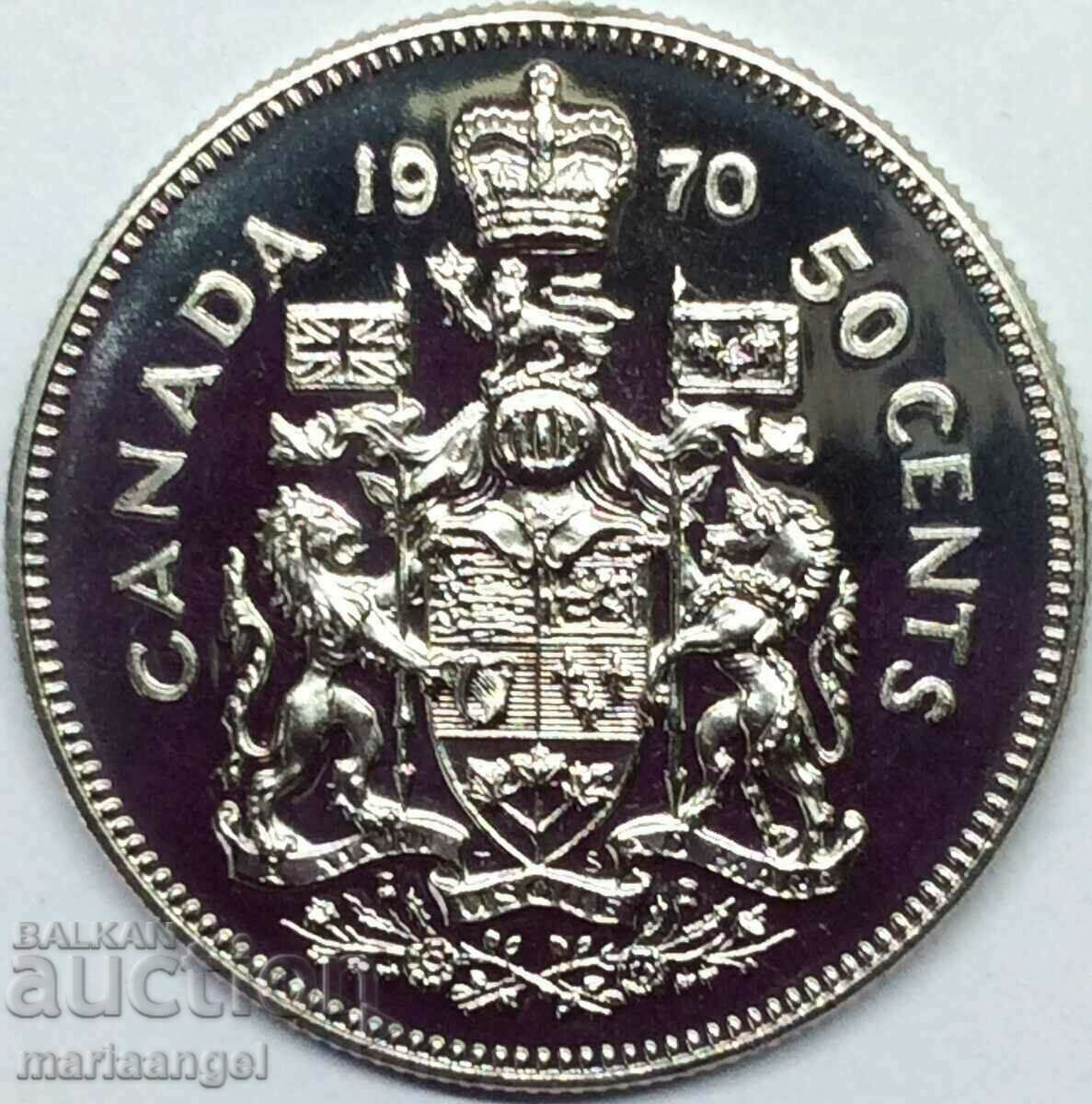 Канада 50 цента 1970 UNC PROOF