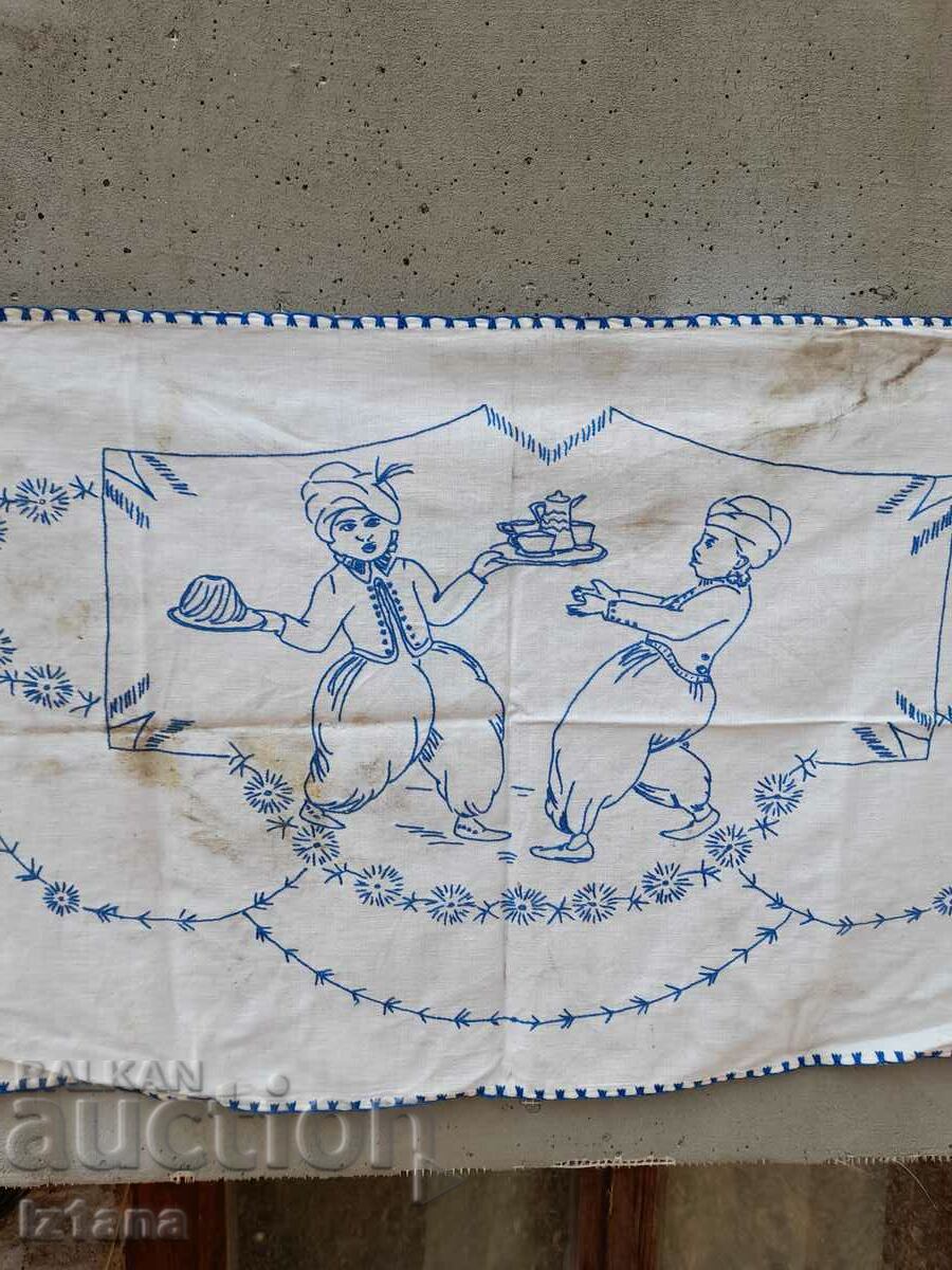 Delivery of An old embroidered hacker, wall cover Delivery of An old embroidered hacker, wall cover