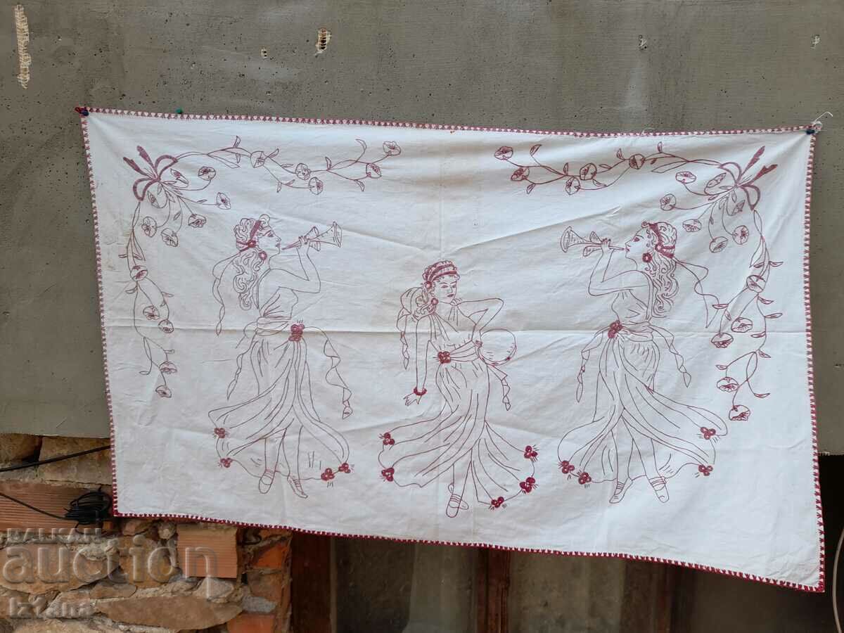 An old embroidered hacker, wall cover with price 30.00 BGN | € 15.34 An old embroidered hacker, wall cover with price 30.00 BGN | € 15.34