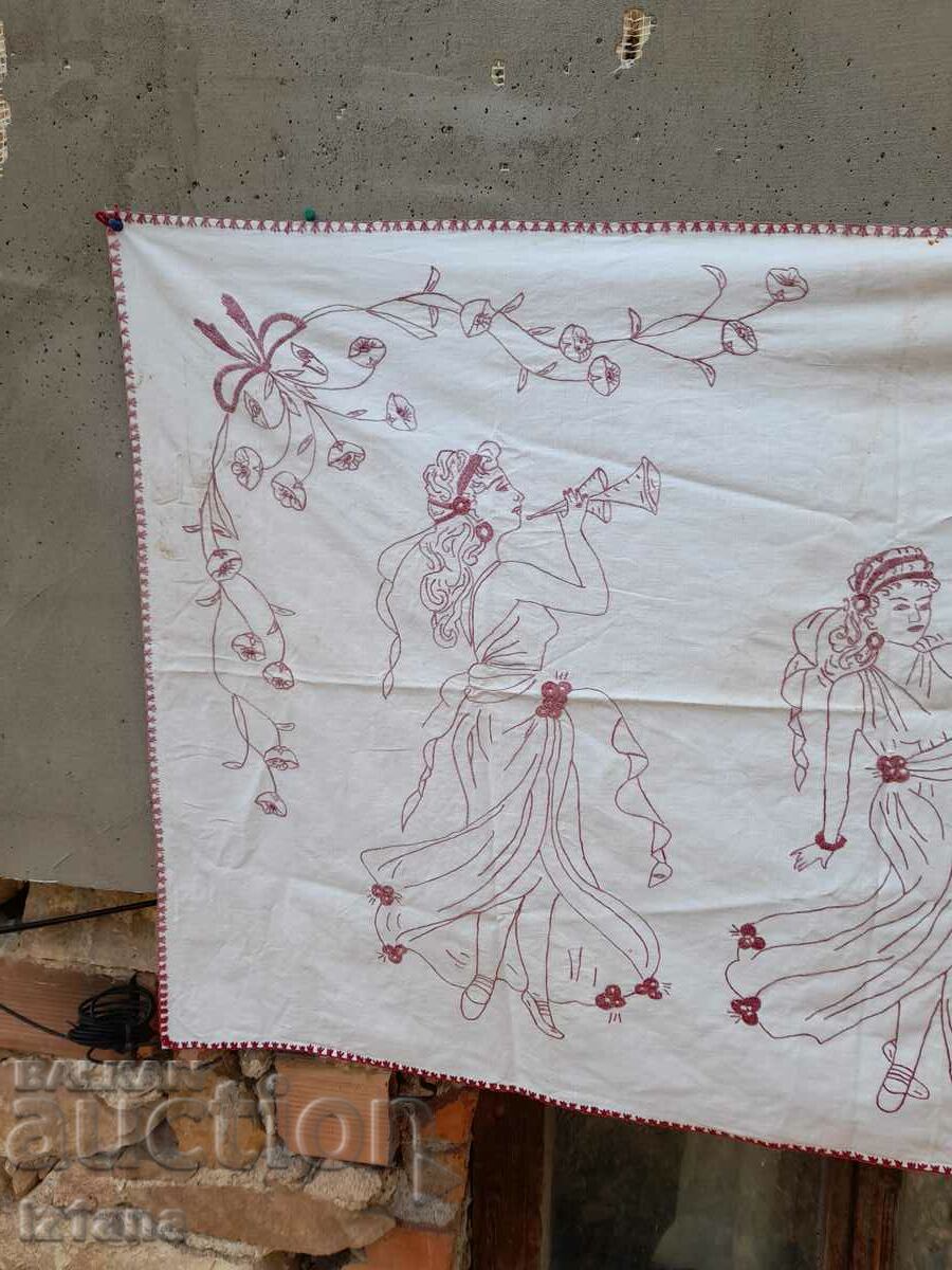 Auction An old embroidered hacker, wall cover Auction An old embroidered hacker, wall cover