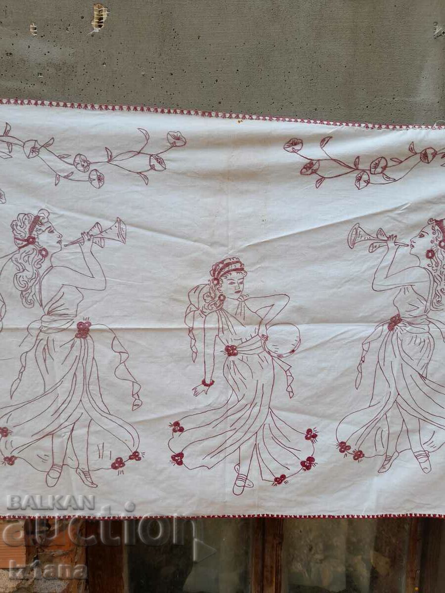 Delivery of An old embroidered hacker, wall cover Delivery of An old embroidered hacker, wall cover