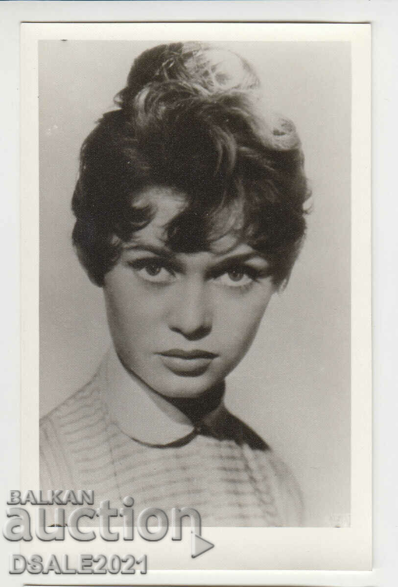 Postcard old photo-rephotographed, actress /4220