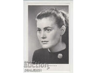 Postcard old photo actress Anna Damyanova
