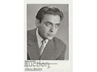 Postcard old photo actor Lubomir Kabakchiev
