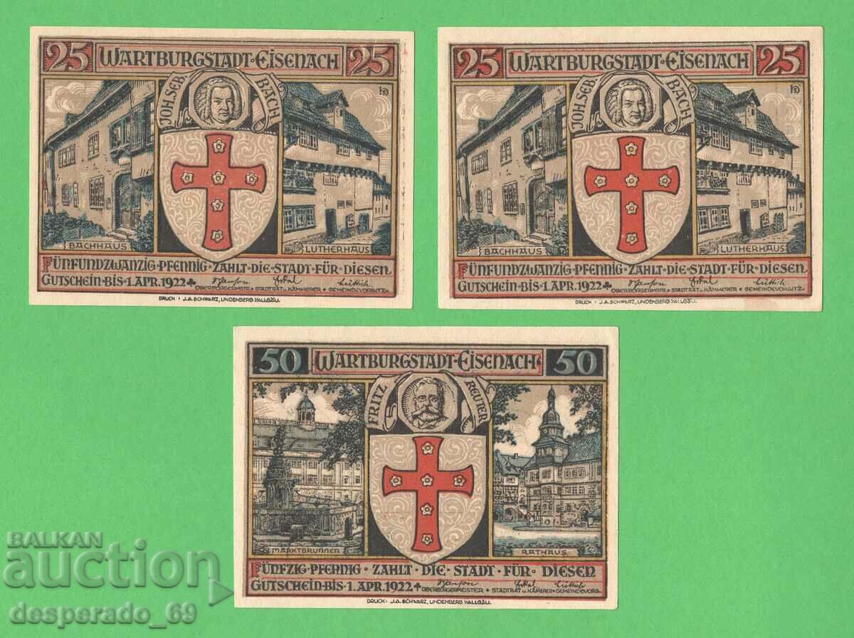 (¯` '• .¸NOTGELD (c. Eisenach) 1922 UNC -6 Banknote¸. •' ´¯) with price 21.00 BGN | € 10.74 (¯` '• .¸NOTGELD (c. Eisenach) 1922 UNC -6 Banknote¸. •' ´¯) with price 21.00 BGN | € 10.74