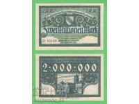 (¯`'•.¸ГЕРМАНИЯ (Karlsruhe) 2 милиона марки 1923¸.•'´¯)