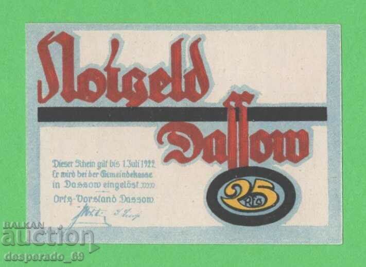 (¯` '• .¸NOTGELD (gr. Dassow) 1922 UNC -25 pfennig¸. •' ´¯) with price 2.60 BGN | € 1.33 (¯` '• .¸NOTGELD (gr. Dassow) 1922 UNC -25 pfennig¸. •' ´¯) with price 2.60 BGN | € 1.33