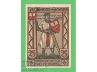 (¯`'•.¸NOTGELD (Orașul Eisenach) 1922 UNC -25 Pfennig•'´¯)