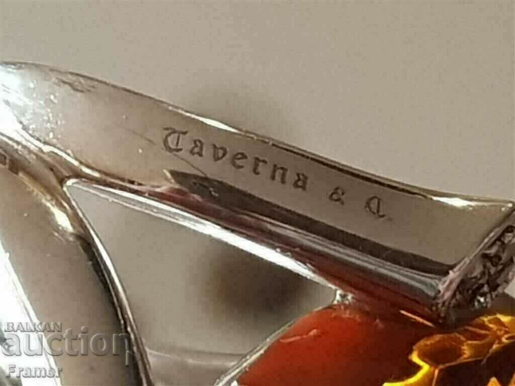 ЗЛАТЕН 18 Карата ДИАМАНТИ 12 брилянти ОГРОМЕН ЦИТРИН пръстен - 5