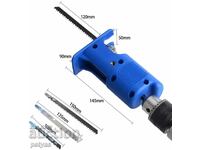 Adapter jigsaw to drill / screwdriver, attached