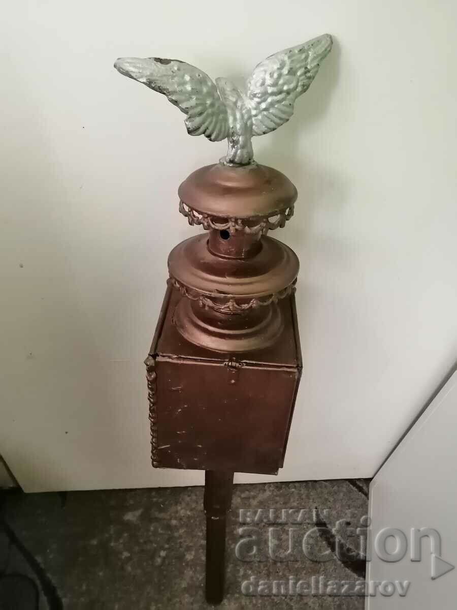 Large Old CARRIAGE Lantern for Phaeton, Stroller - 6 Large Old CARRIAGE Lantern for Phaeton, Stroller - 6