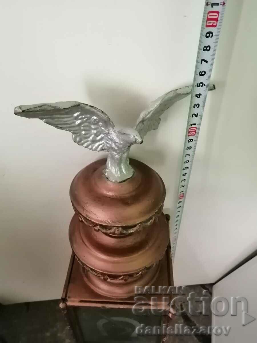 Large Old CARRIAGE Lantern for Phaeton, Stroller - 7 Large Old CARRIAGE Lantern for Phaeton, Stroller - 7