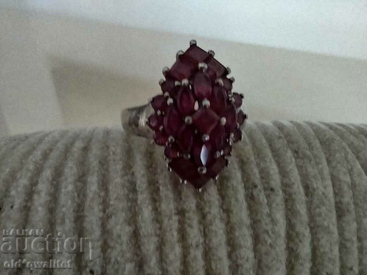 Auction  RING, Silver 925 with Ruby/ Rubies
