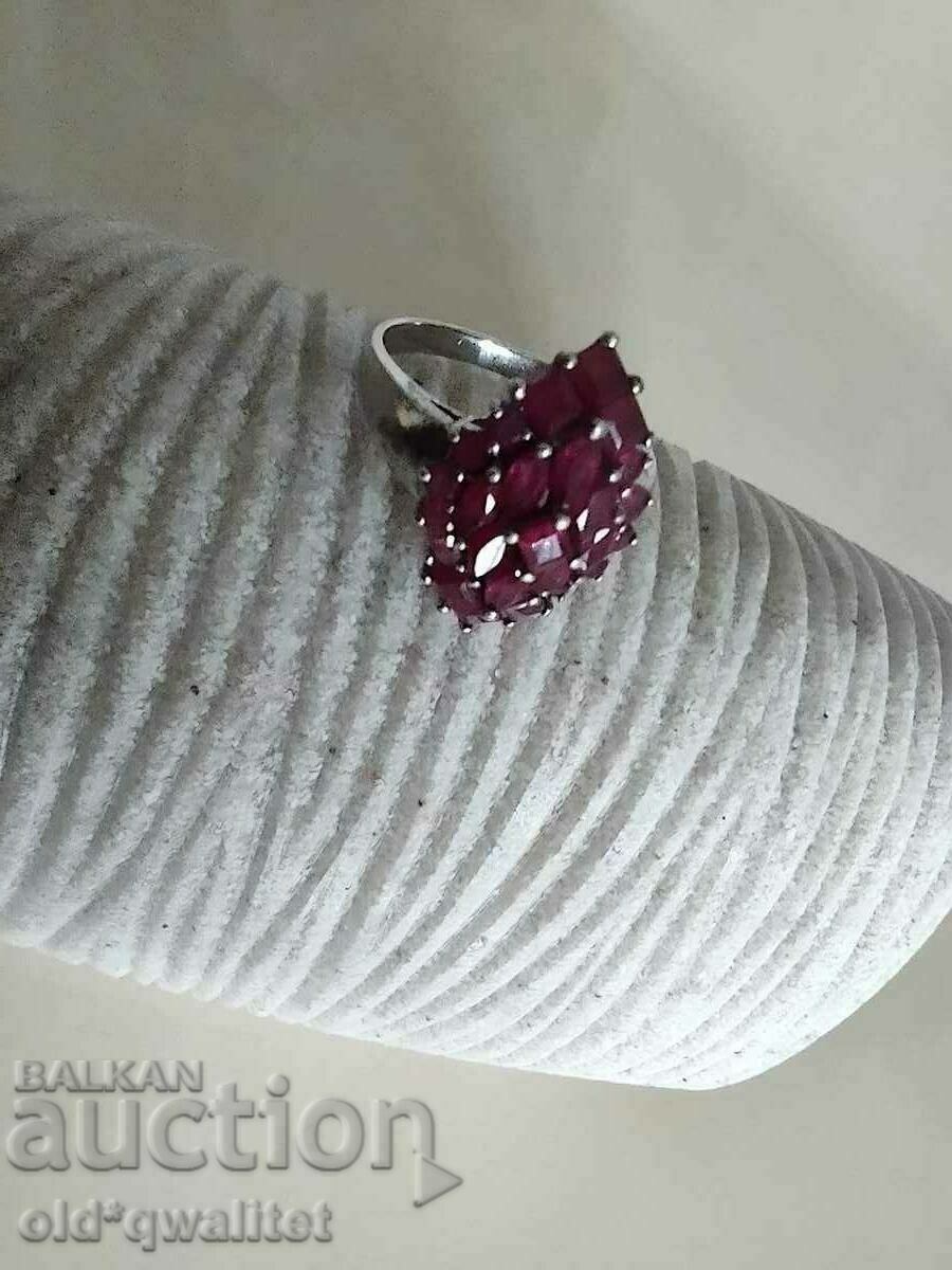 RING, Silver 925 with Ruby/ Rubies