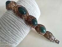 Very old silver bracelet, fantastic with Jade, plating