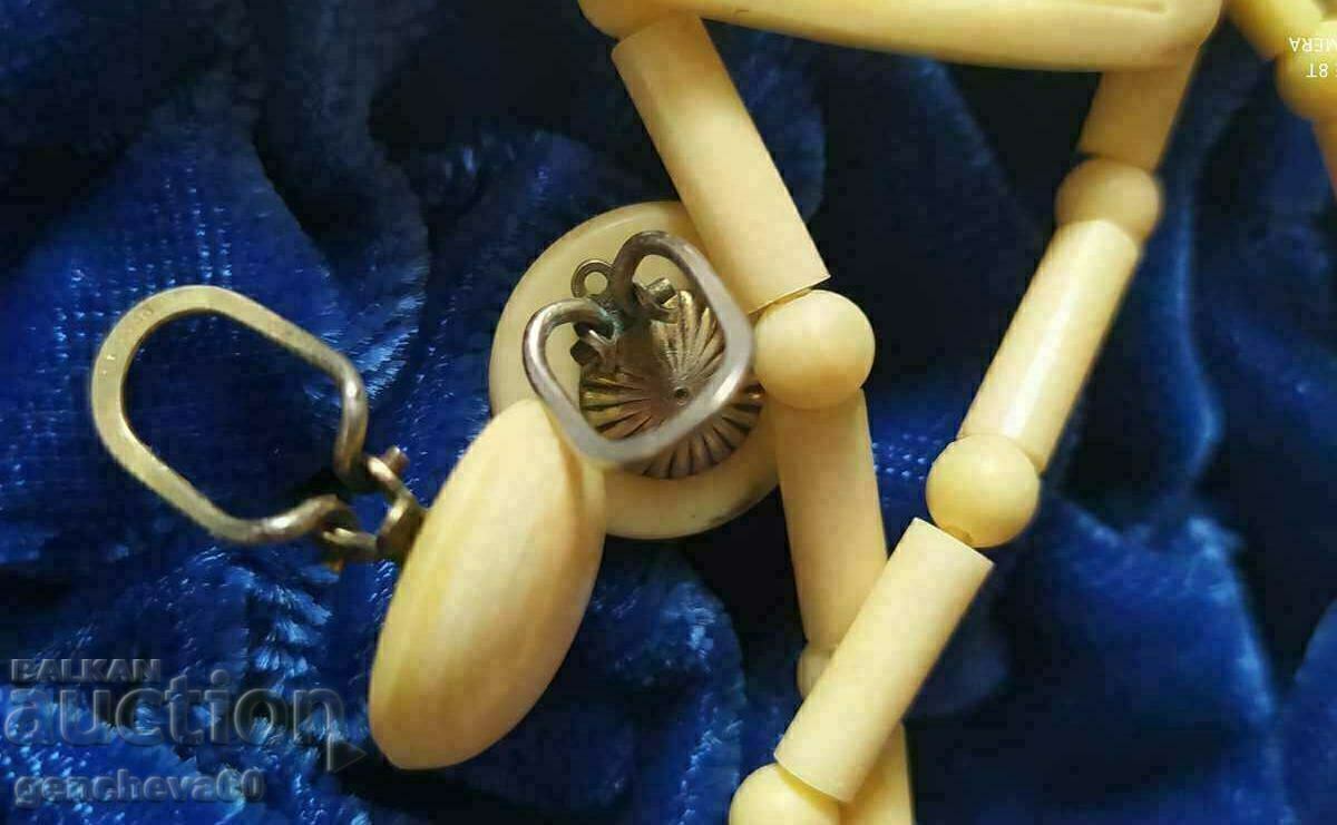 Colier și cercei VINTAGE Ivory, kips, argint - 5 Colier și cercei VINTAGE Ivory, kips, argint - 5