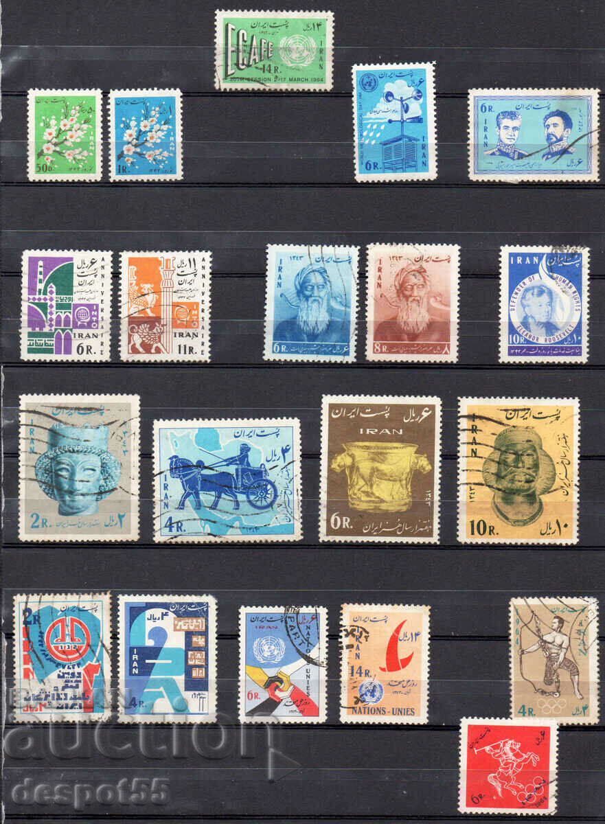1964-66. Iran. Stamped specimens of the period.