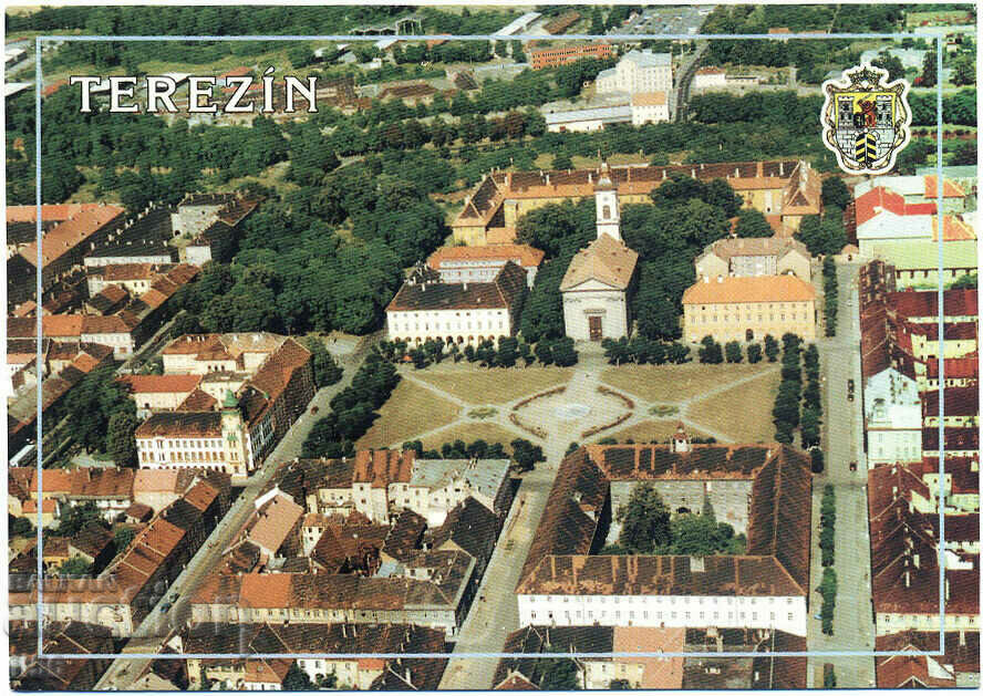 Чехия - Терезин - изглед отгоре - 1990