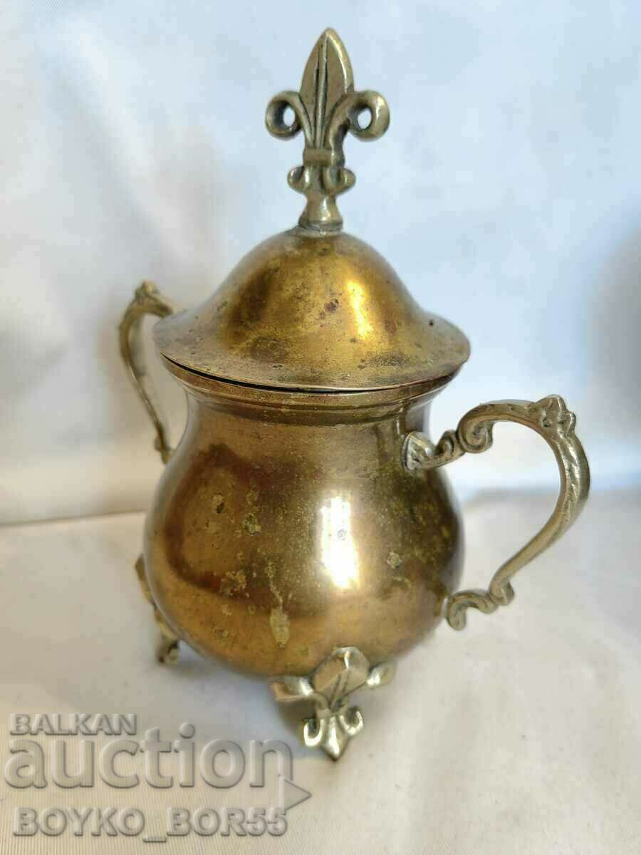 Magnificent Antique Bronze Princely Sugar Bowl Late 19th Century with price 89.00 BGN | € 45.50 Magnificent Antique Bronze Princely Sugar Bowl Late 19th Century with price 89.00 BGN | € 45.50