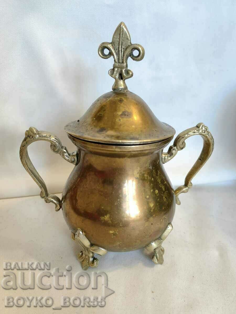 Magnificent Antique Bronze Princely Sugar Bowl Late 19th Century