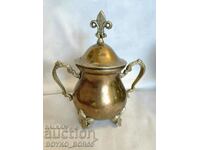 Magnificent Antique Bronze Princely Sugar Bowl Late 19th Century