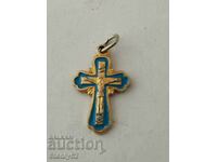 Cross Crucifixion of Christ with dimensions 2.4/1.5 cm with enamel.