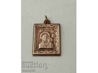 Medallion icon of the Virgin Mary measuring 1.9/1.5 cm