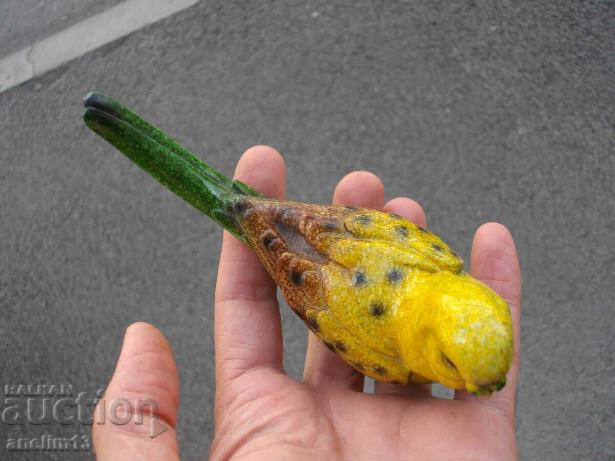 CERAMIC PARROT FIGURINE - 5 CERAMIC PARROT FIGURINE - 5