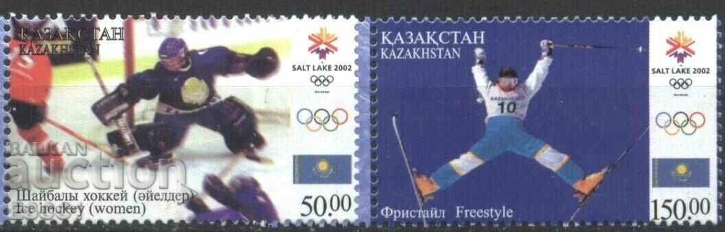 Jocurile Olimpice din Salt Lake City 2002 timbre pure din Kazahstan
