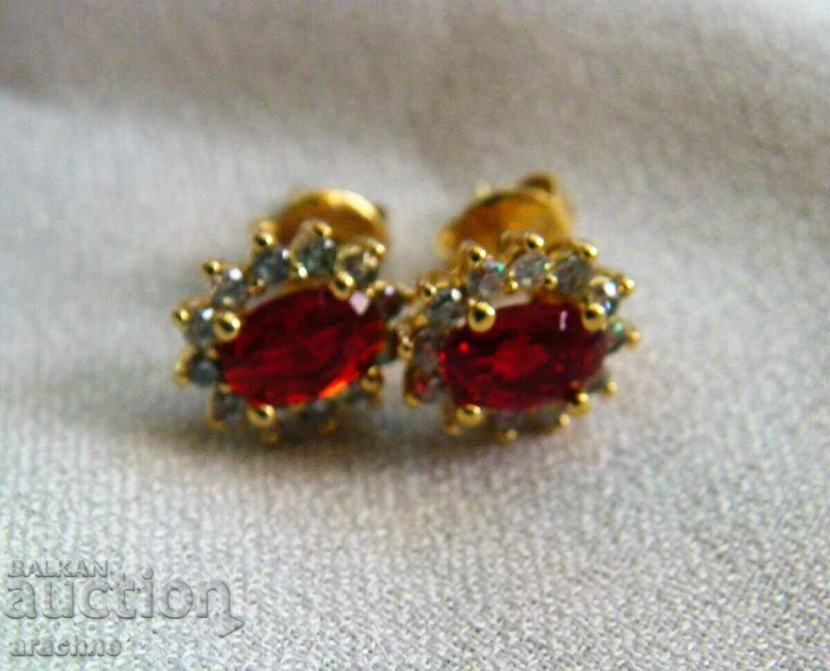 Gold plated silver earrings with price 60.00 BGN | € 30.68