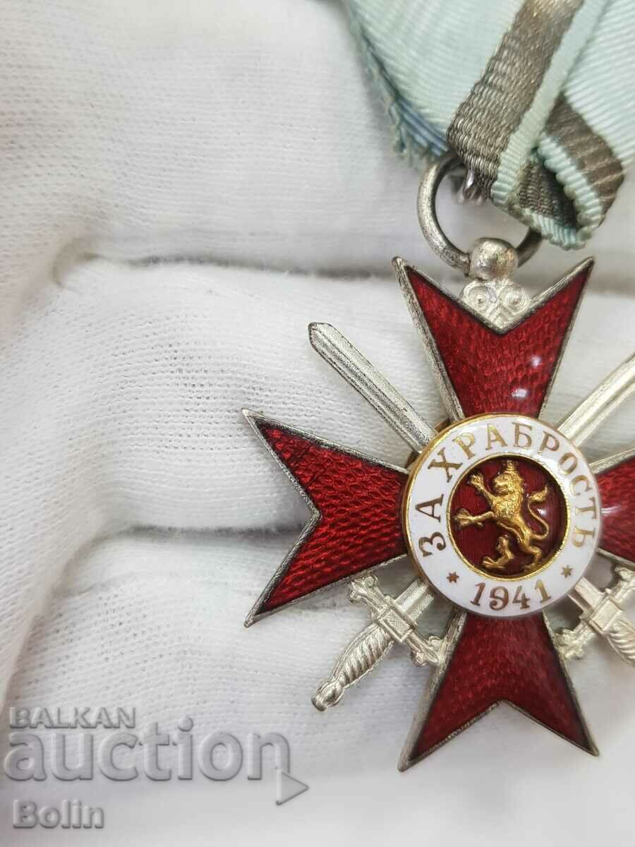 Rare Royal Order of Courage 1941 Boris III - 5