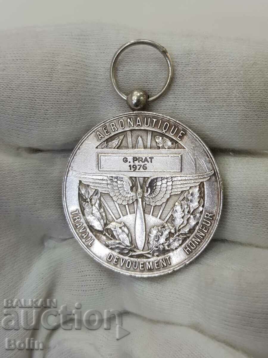 Rare French Air Work Silver Medal with price 120.00 BGN | € 61.36