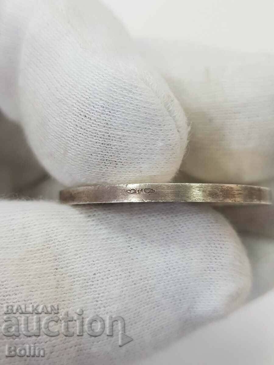 Rare French Air Work Silver Medal - 5