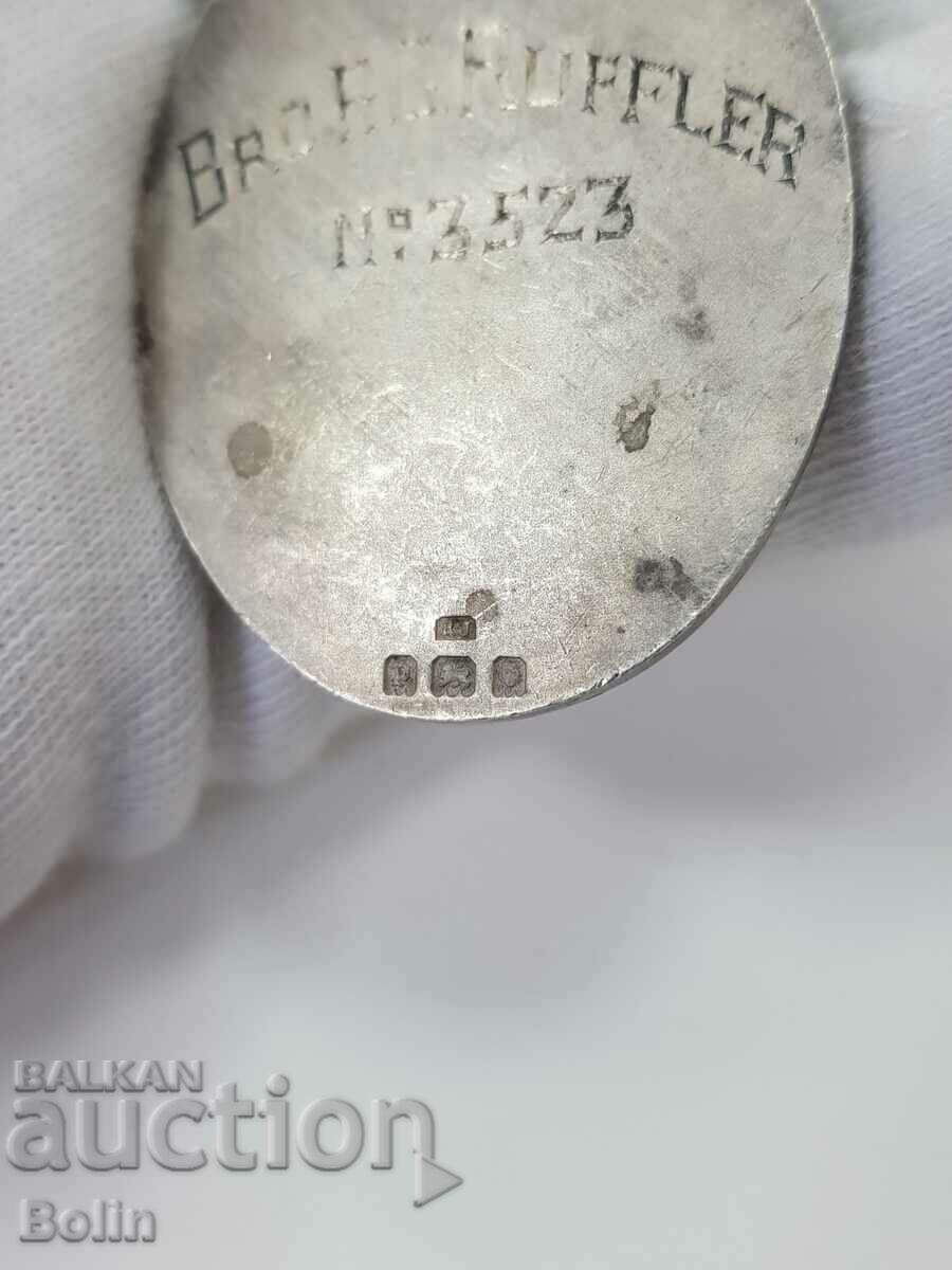 Rare Silver Masonic Medal, Hallmark England No. 3523 - 6 Rare Silver Masonic Medal, Hallmark England No. 3523 - 6