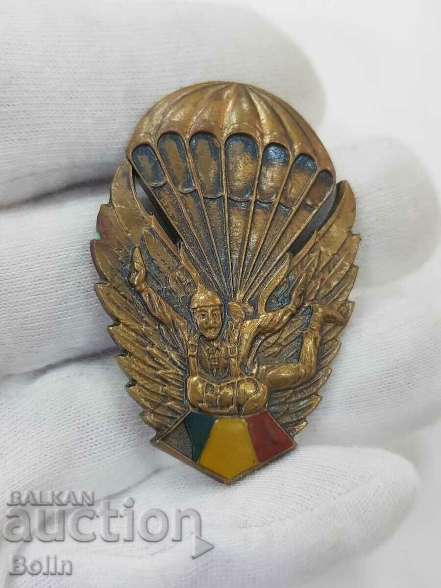 Δημοπρασία Σπάνιο ρουμανικό στρατιωτικό σήμα αλεξίπτωτου Δημοπρασία Σπάνιο ρουμανικό στρατιωτικό σήμα αλεξίπτωτου