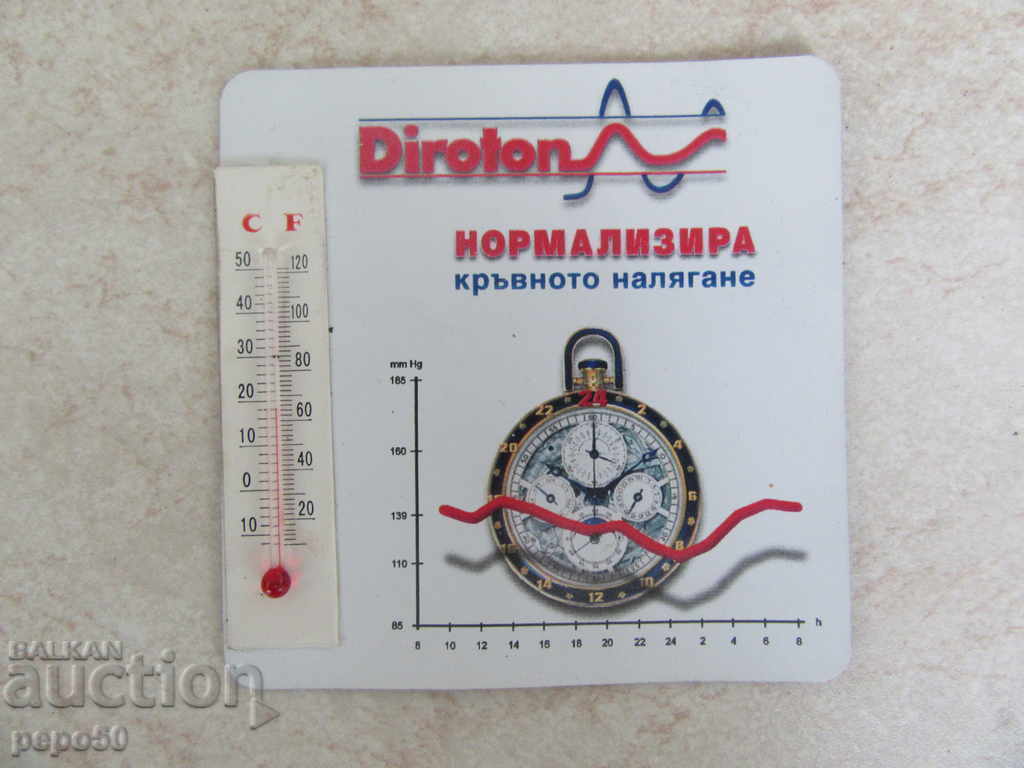 INTERESTING MAGNET WITH THERMOMETER