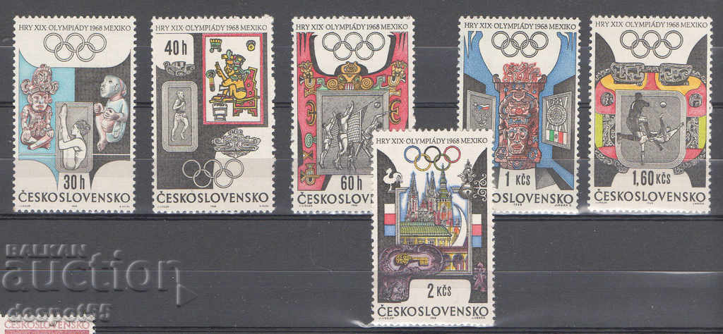 1968. Cehoslovacia. Jocurile Olimpice - Mexico City, Mexic.