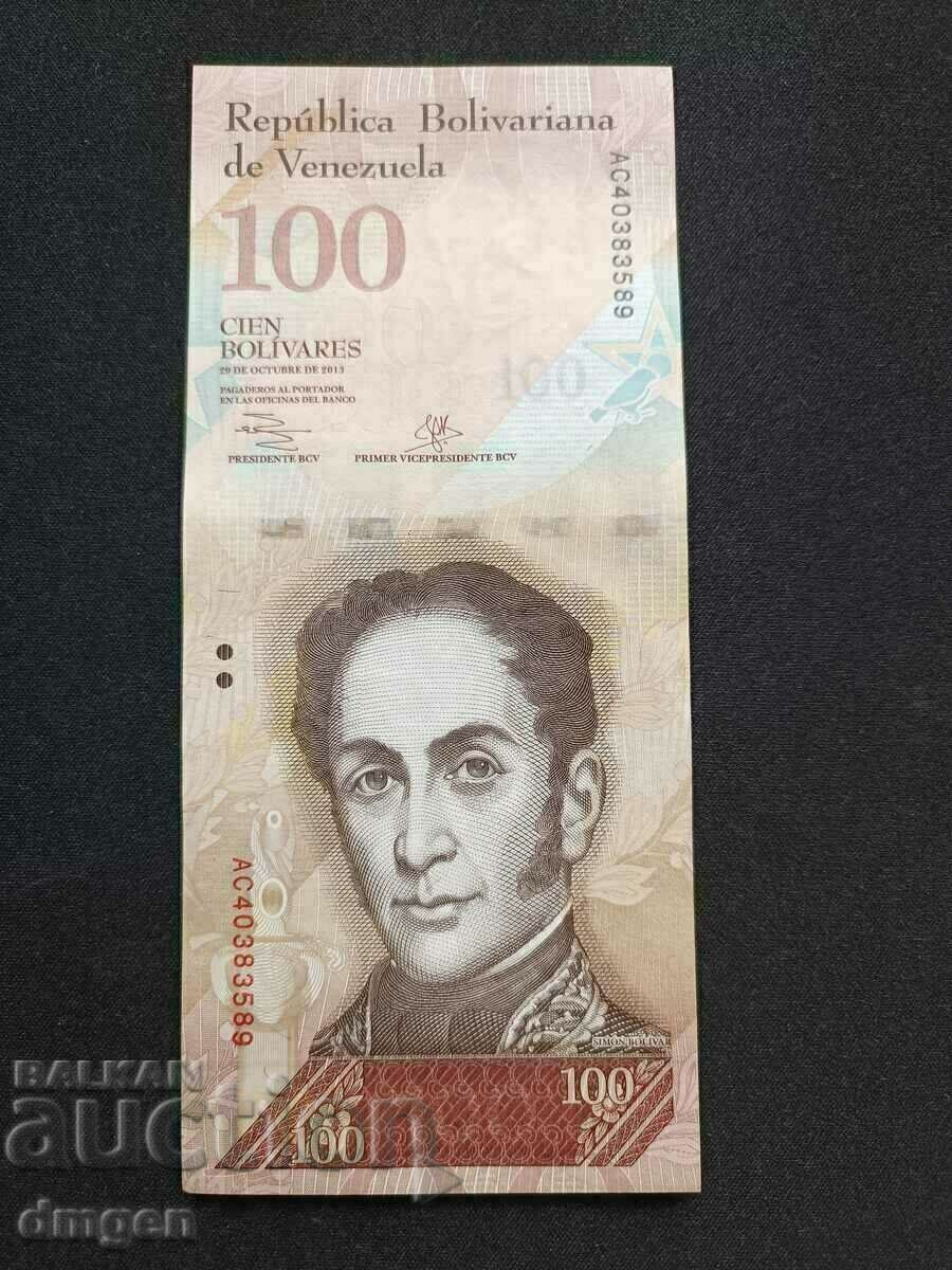 100 bolivars 2013 Venezuela