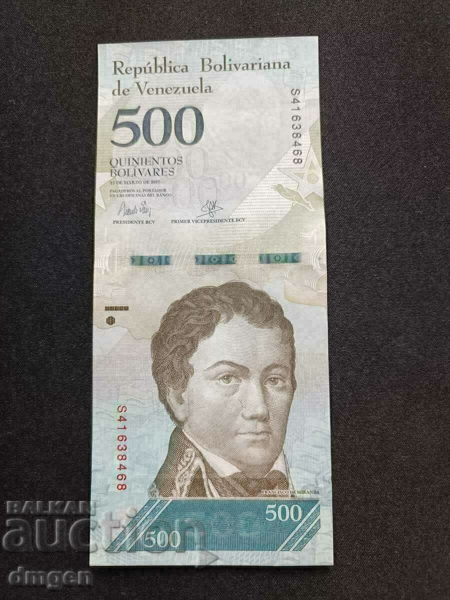 500 Bolivar 2017 Venezuela UNC