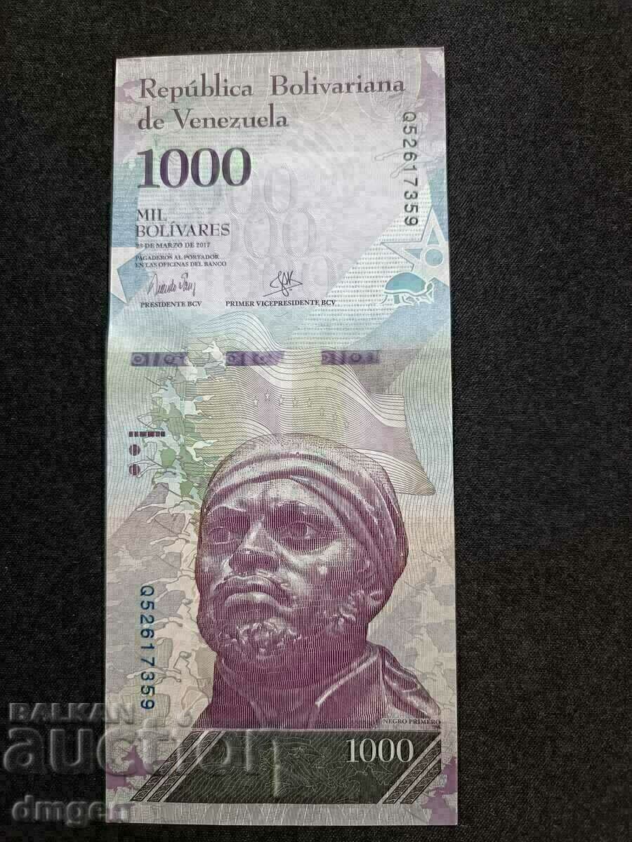 1000 Bolivar 2017 Venezuela UNC 1000 Bolivar 2017 Venezuela UNC
