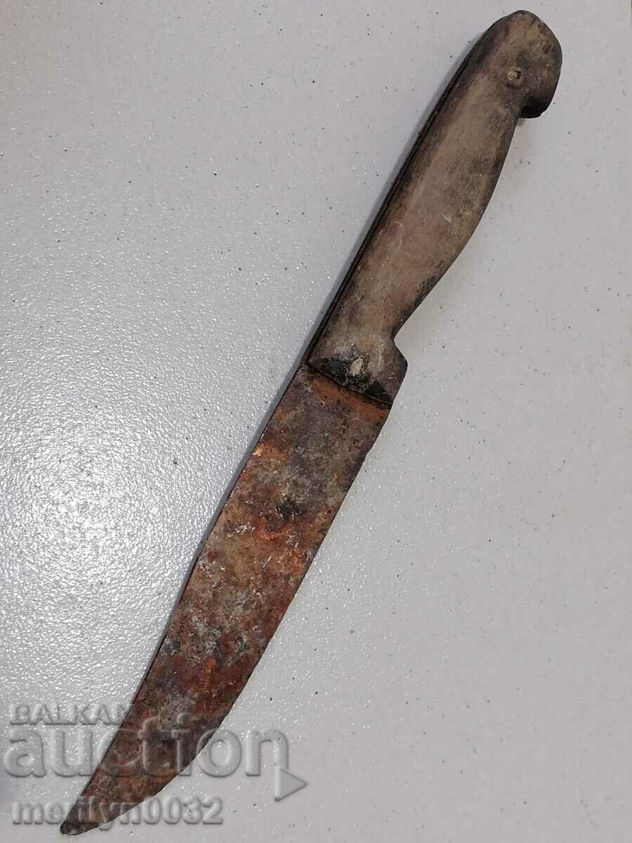 Old knife without sheath, sharp dagger blade - 5 Old knife without sheath, sharp dagger blade - 5