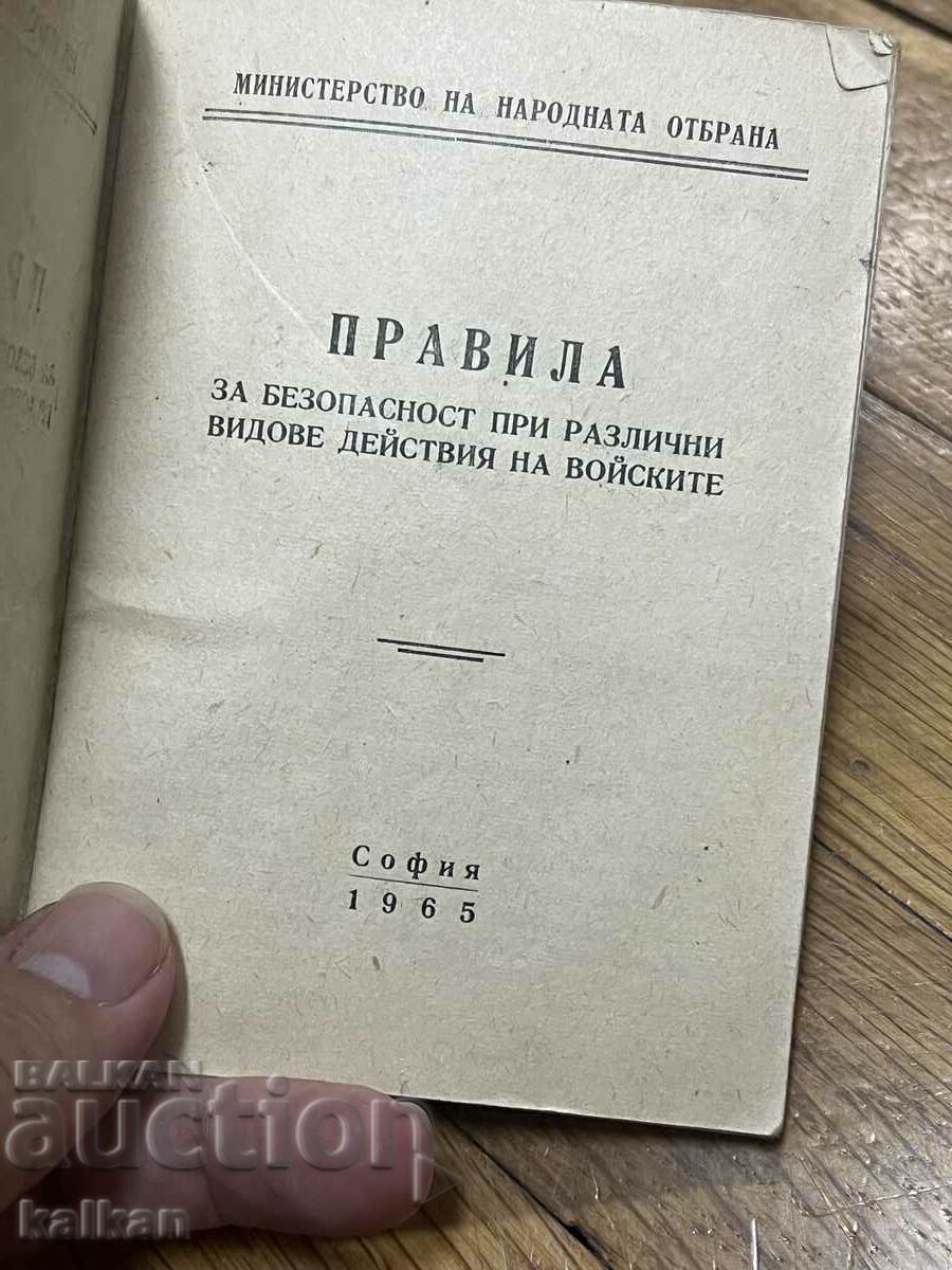 Auction  Social booklet - Safety rules for the troops